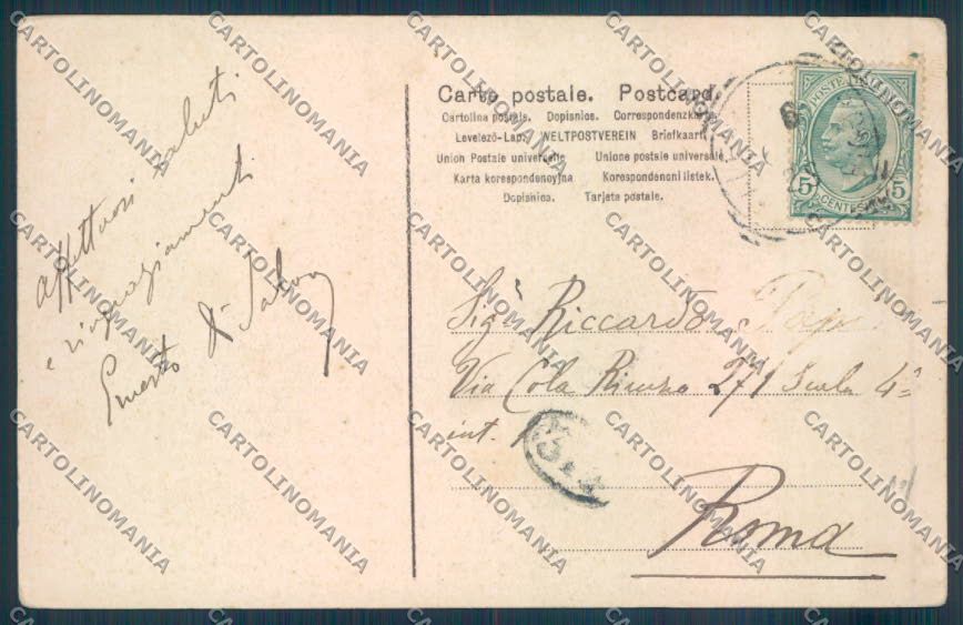 Palermo Città cartolina ZT7393 – retro