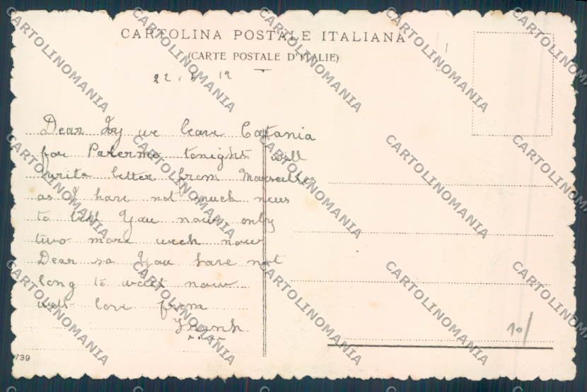 Palermo Città STRAPPINO cartolina ZT7395 – retro