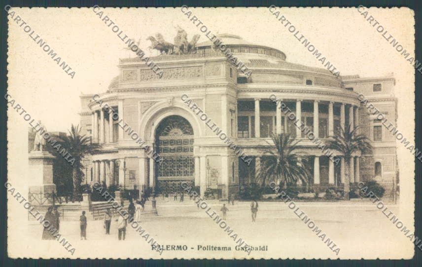 Palermo Città Politeama Garibaldi cartolina ZT7408 – fronte