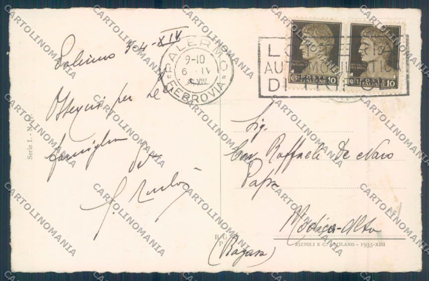 Palermo Città cartolina ZT7415 – retro