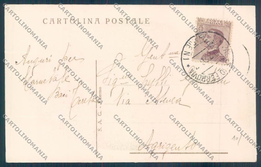 Palermo Città cartolina ZT7416 – retro