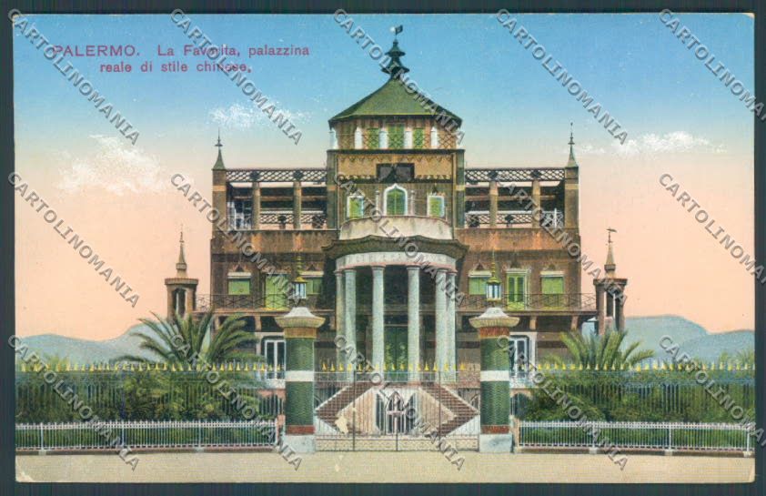 Palermo Città La Favorita cartolina ZT7419 – fronte