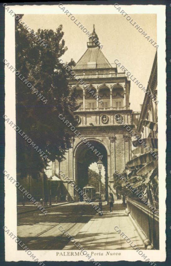 Palermo Città Porta Nuova Tram cartolina ZT7421 – fronte