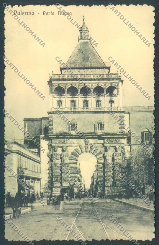 Palermo Città Porta Nuova cartolina ZT7423 – fronte
