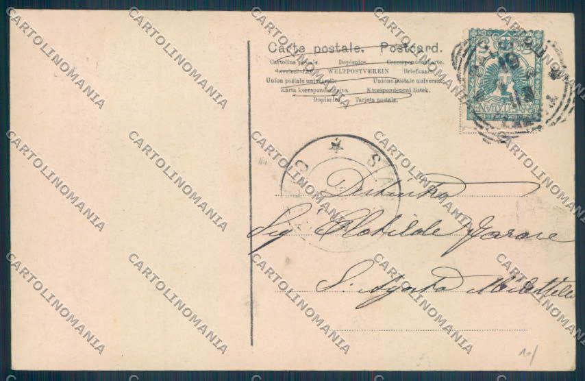 Palermo Città Piazza Pretoria ABRASA cartolina ZT7431 – retro