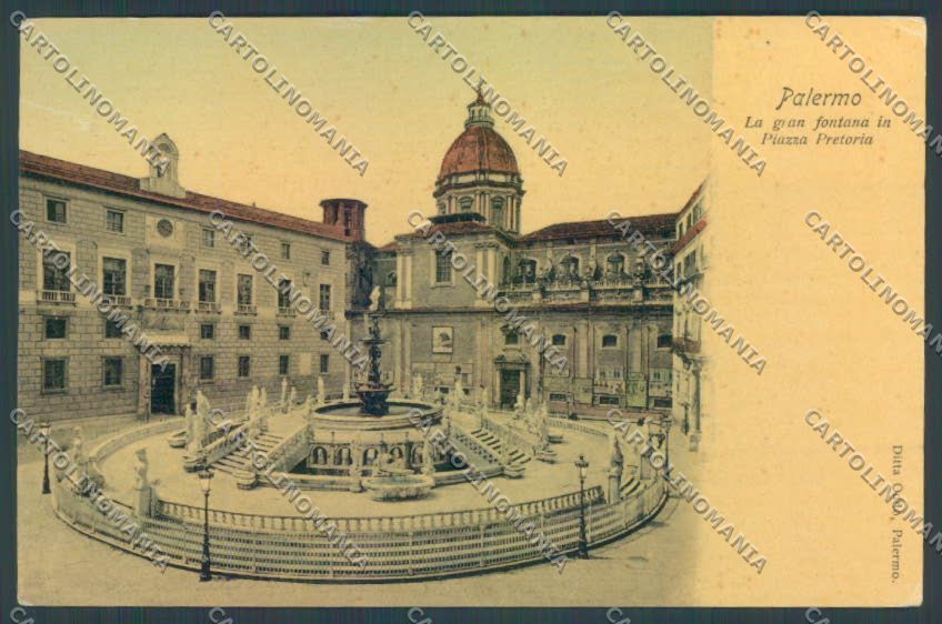 Palermo Città Piazza Pretoria cartolina ZT7437 – fronte