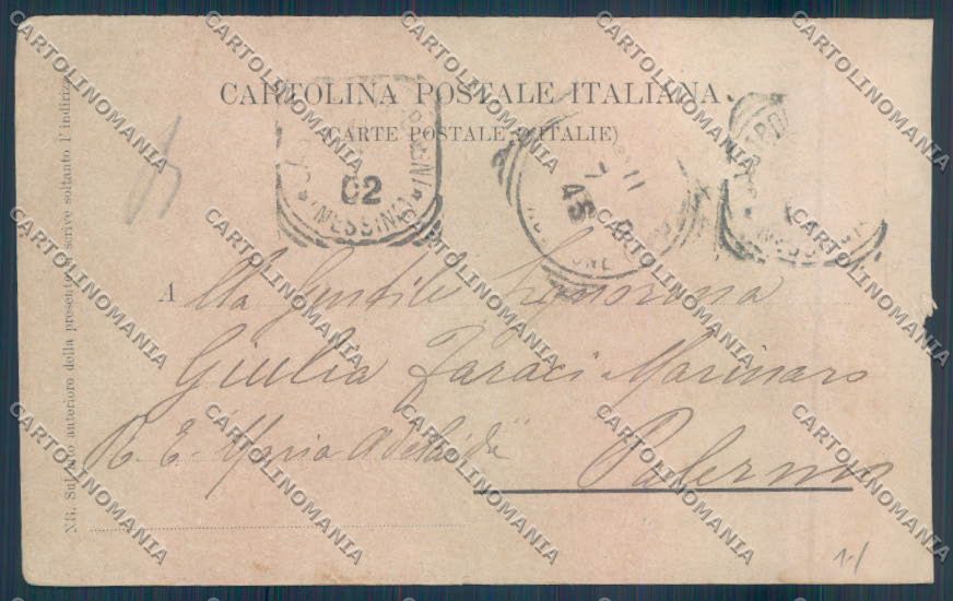 Palermo Città Piazza Pretoria ABRASA cartolina ZT7439 – retro