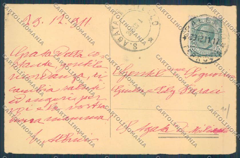 Palermo Città Politeama cartolina ZT7443 – retro