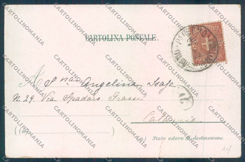 Palermo Città STRAPPO cartolina ZT7451 – retro