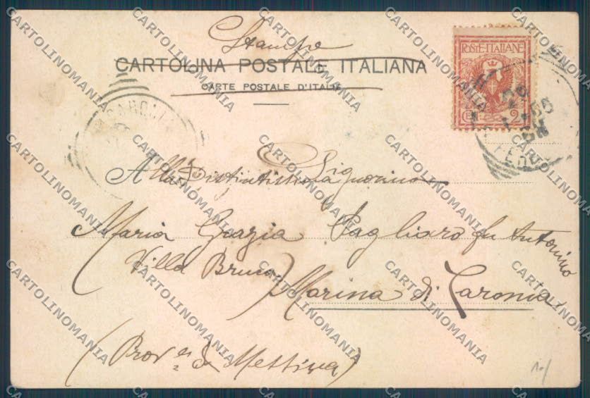 Palermo Città Politeama PIEGHINA cartolina ZT7456 – retro