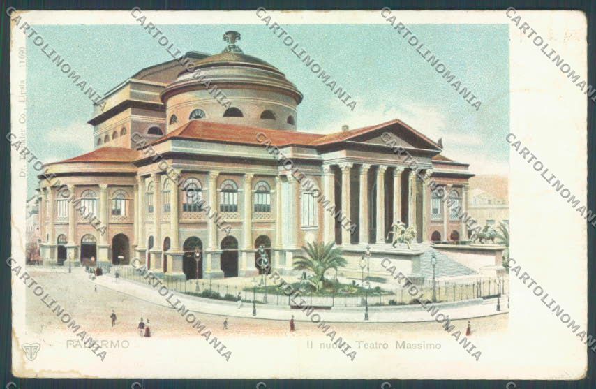 Palermo Città Teatro Massimo cartolina ZT7457 – fronte