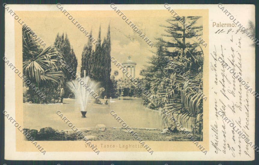 Palermo Città Villa Tasca cartolina ZT7459 – fronte