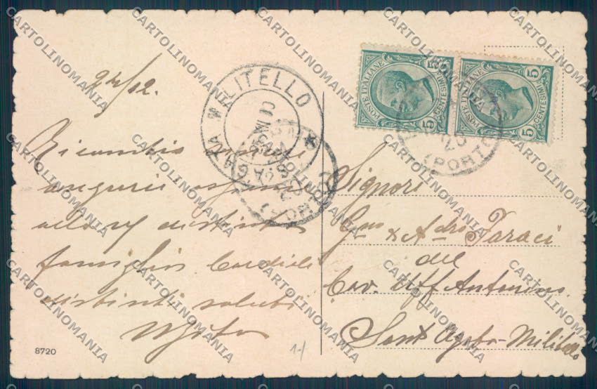 Palermo Città Villa Giulia cartolina ZT7462 – retro
