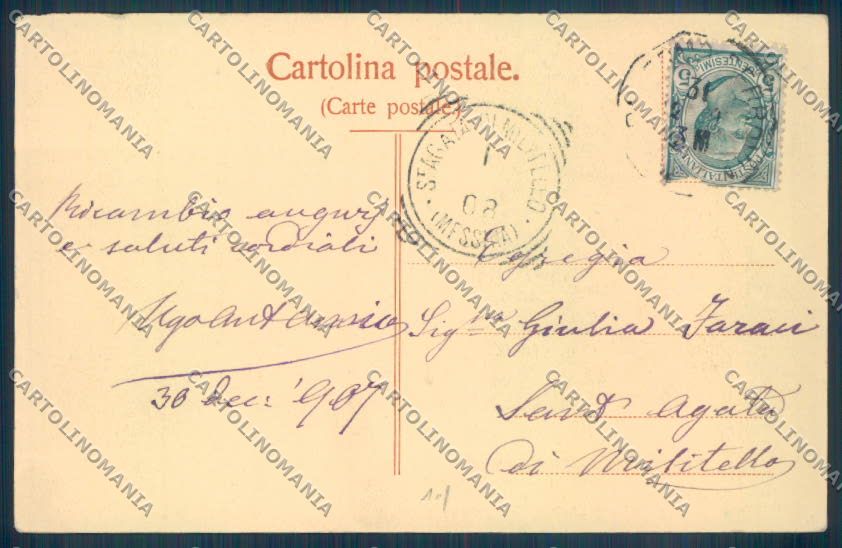 Palermo Città Villa Giulia cartolina ZT7464 – retro