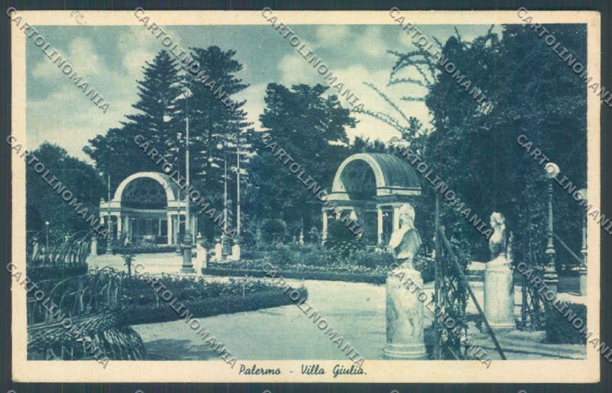 Palermo Città Villa Giulia cartolina ZT7465 – fronte