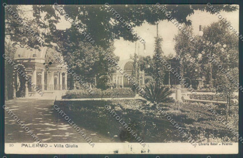 Palermo Città Villa Giulia cartolina ZT7466 – fronte
