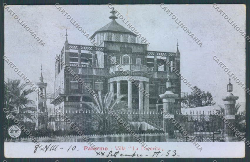 Palermo Città La Favorita cartolina ZT7471 – fronte
