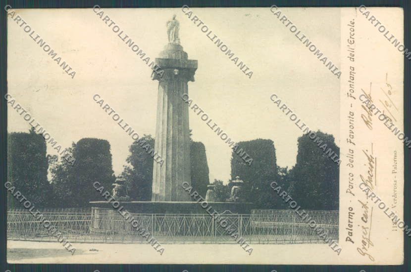 Palermo Città La Favorita cartolina ZT7472 – fronte