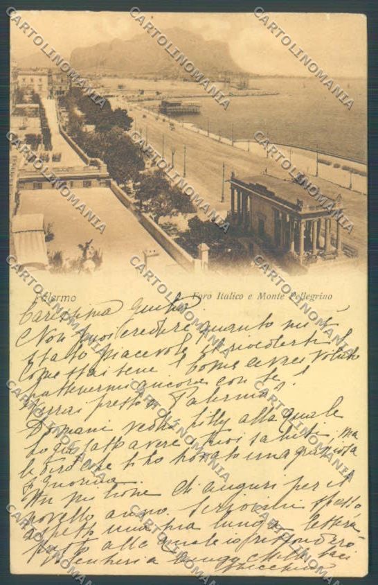 Palermo Città Monte Pellegrino cartolina ZT7477 – fronte