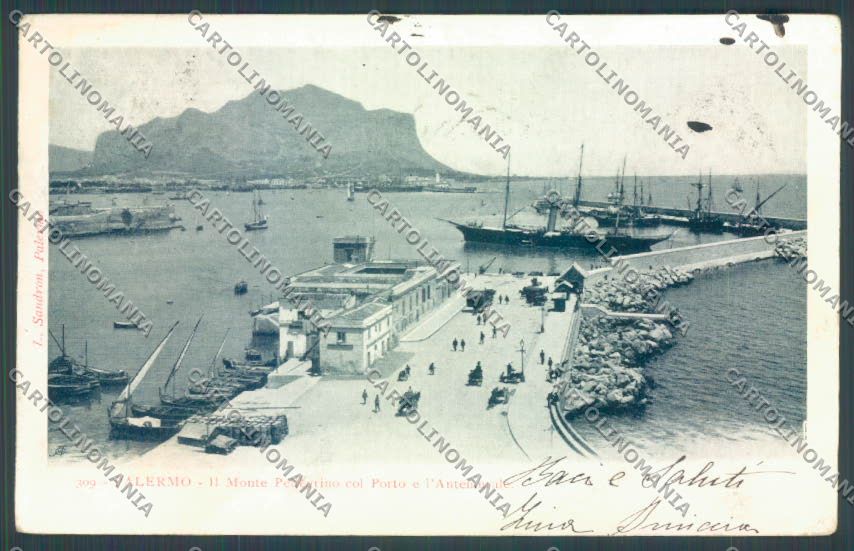 Palermo Città Monte Pellegrino cartolina ZT7480 – fronte