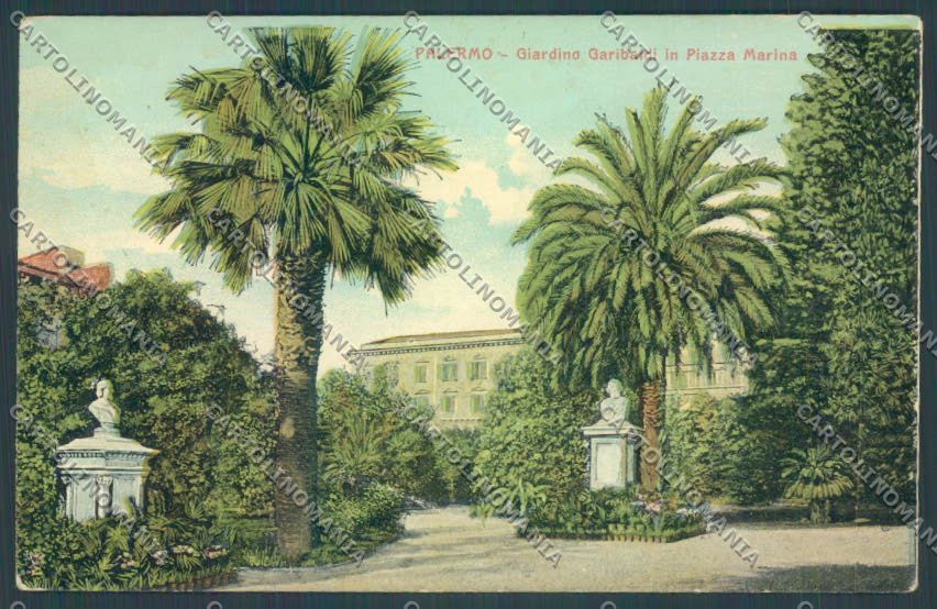 Palermo Città PIEGATA cartolina ZT7483 – fronte