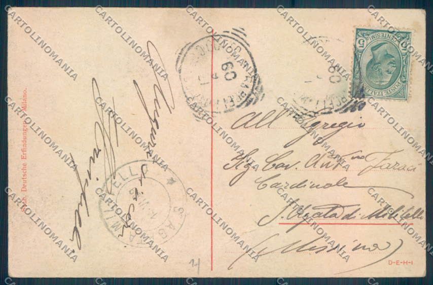 Palermo Città PIEGATA cartolina ZT7483 – retro