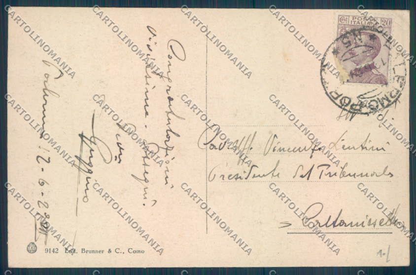 Palermo Città Orto Botanico cartolina ZT7485 – retro