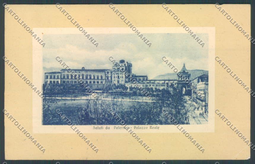 Palermo Città Palazzo Reale PIEGA cartolina ZT7490 – fronte