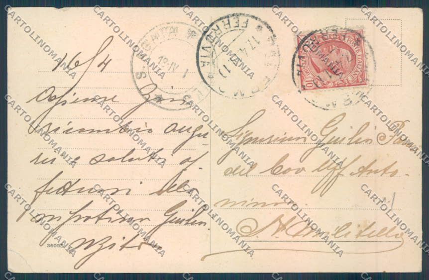 Palermo Città Palazzo Reale PIEGA cartolina ZT7490 – retro