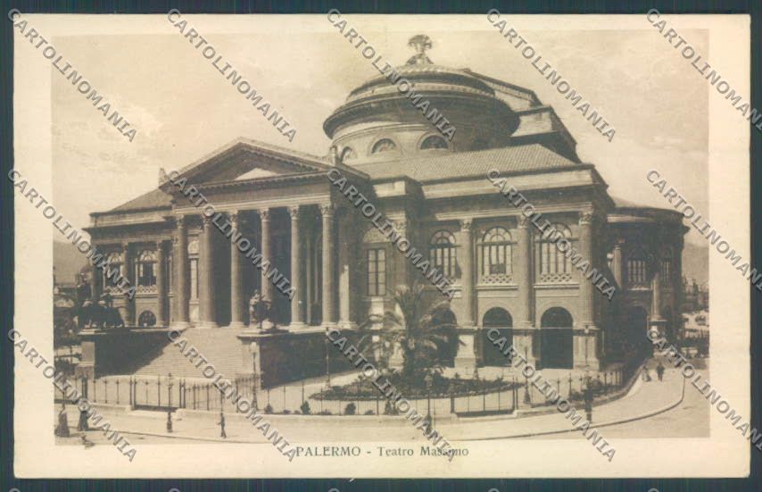 Palermo Città Teatro Massimo cartolina ZT7495 – fronte