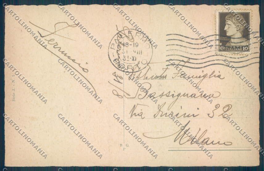 Palermo Città Politeama cartolina ZT7502 – retro