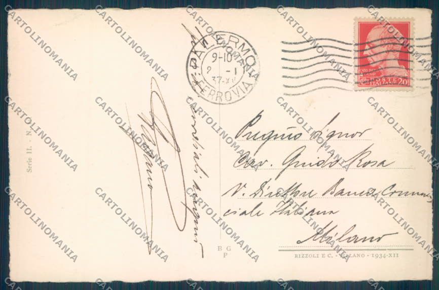 Palermo Città cartolina ZT7503 – retro