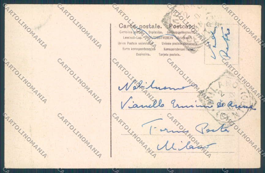 Palermo Città Villa Giulia cartolina ZT7514 – retro
