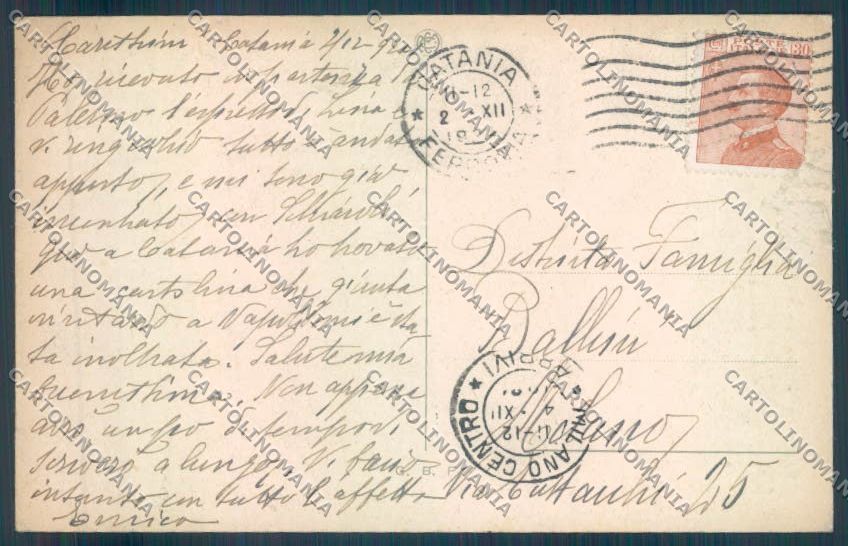 Palermo Città Quattro Cantoni ABRASA cartolina ZT7524 – retro