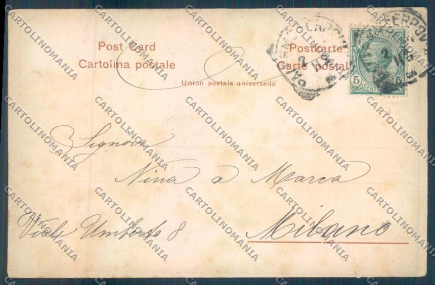 Palermo Città Quattro Cantoni PIEGA cartolina ZT7525 – retro