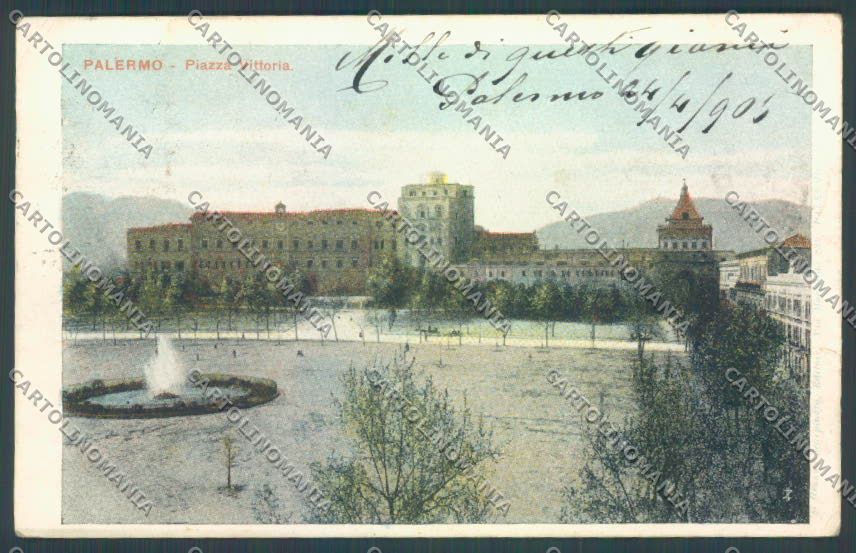 Palermo Città Piazza Vittoria cartolina ZT7533 – fronte