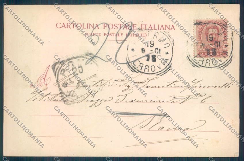 Palermo Città Quattro Cantoni PIEGHINA cartolina ZT7554 – retro