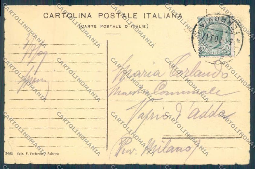 Palermo Città Quattro Cantoni cartolina ZT7558 – retro