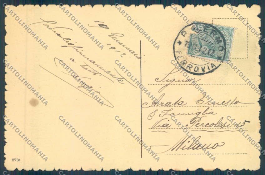 Palermo Città Quattro Cantoni cartolina ZT7559 – retro