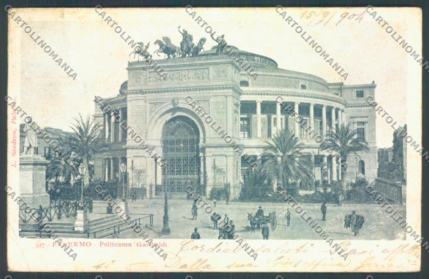Palermo Città Politeama cartolina ZT7560 – fronte