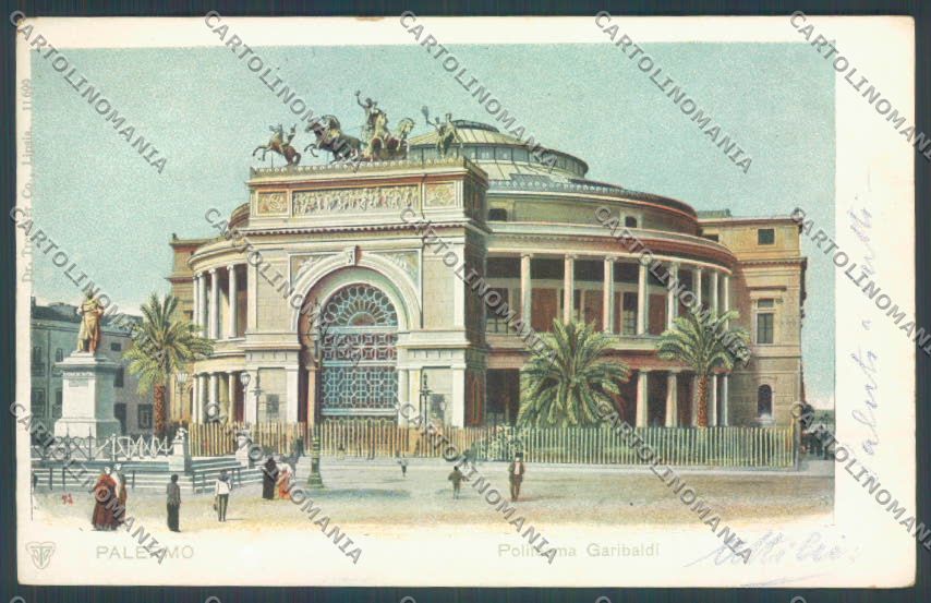 Palermo Città Politeama cartolina ZT7561 – fronte