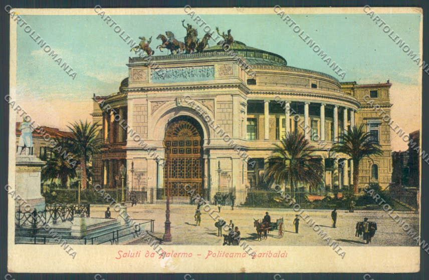 Palermo Città Politeama cartolina ZT7564 – fronte