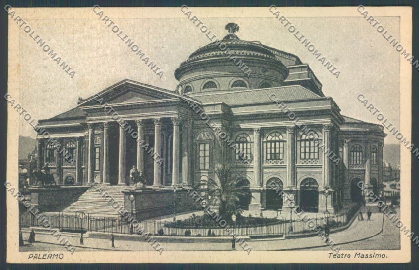 Palermo Città Teatro Massimo cartolina ZT7567 – fronte