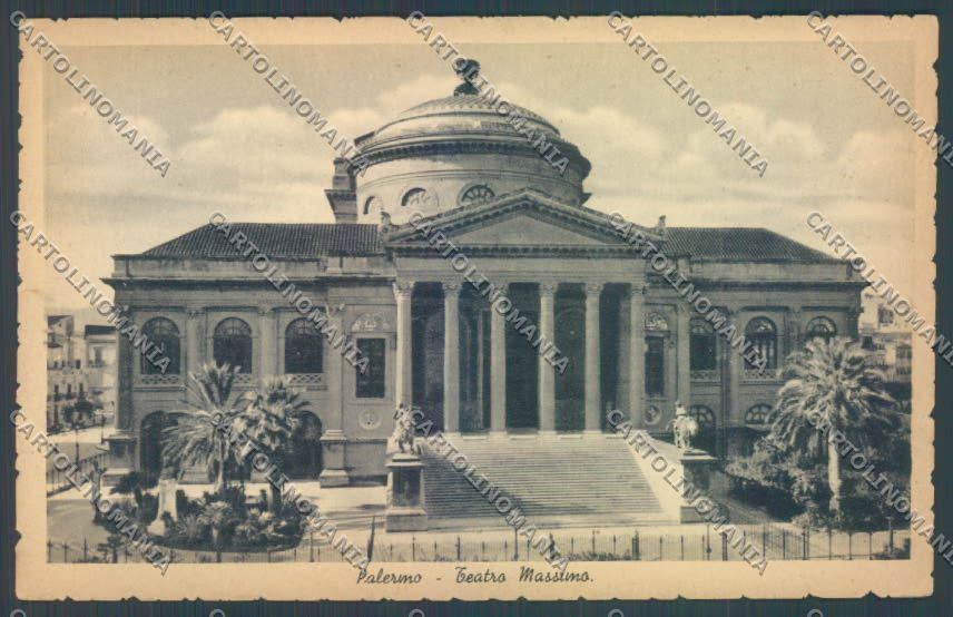 Palermo Città Teatro Massimo cartolina ZT7568 – fronte
