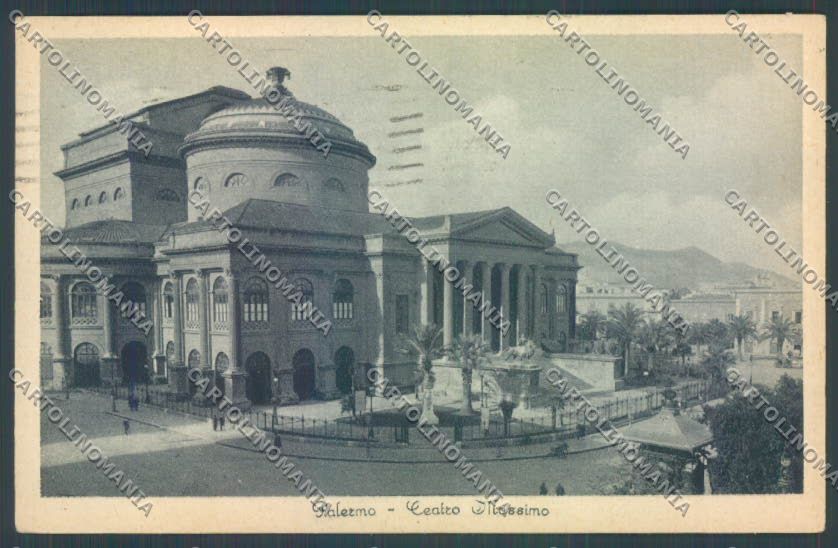 Palermo Città Teatro Massimo cartolina ZT7585 – fronte