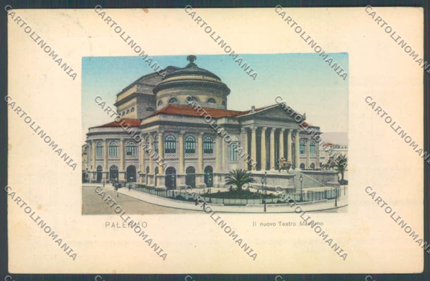Palermo Città Teatro Massimo cartolina ZT7591 – fronte