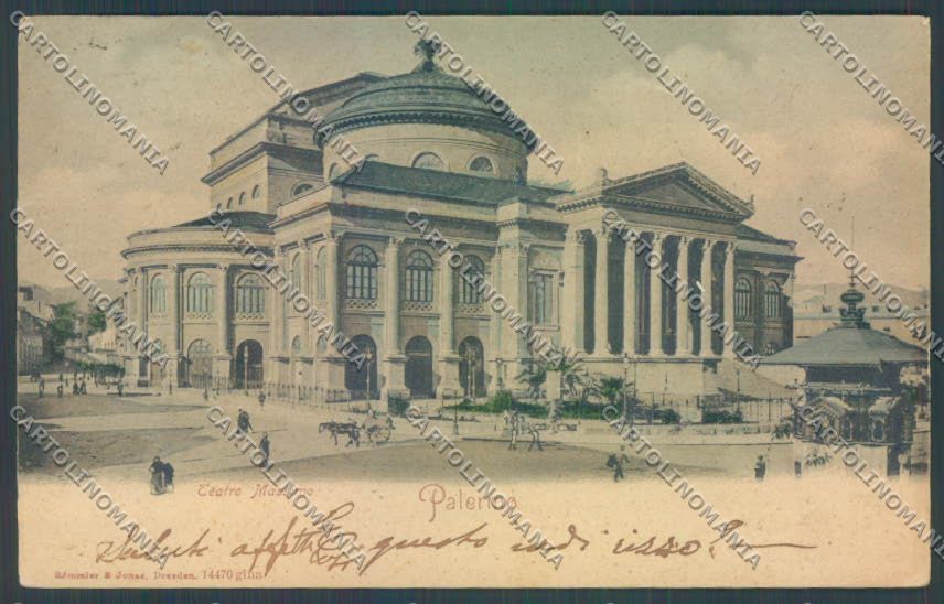 Palermo Città Teatro Massimo cartolina ZT7592 – fronte