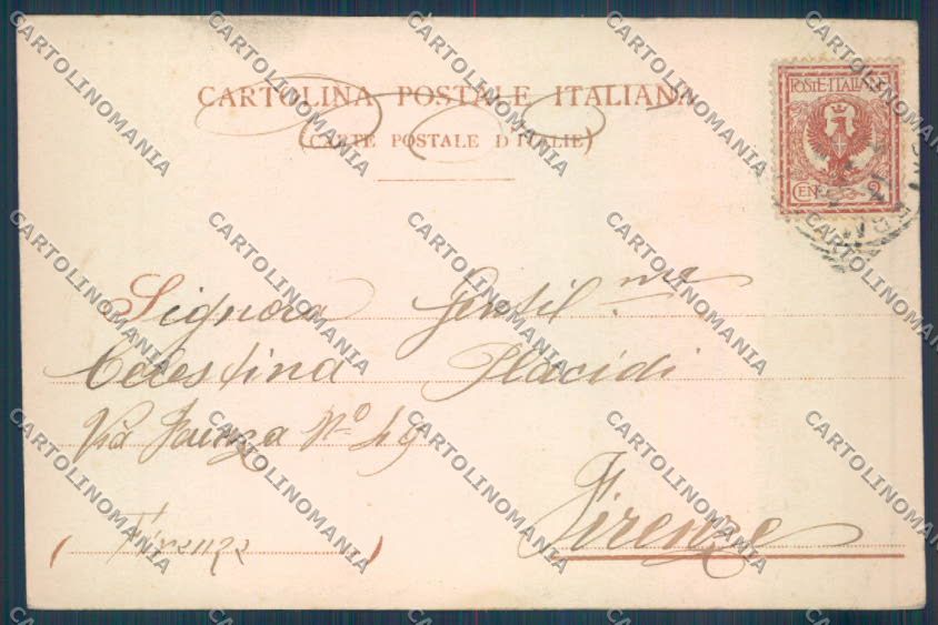 Palermo Città Orto Botanico SCOLLATA cartolina ZT7597 – retro