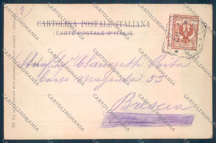 Palermo Città Orto Botanico cartolina ZT7605 – retro