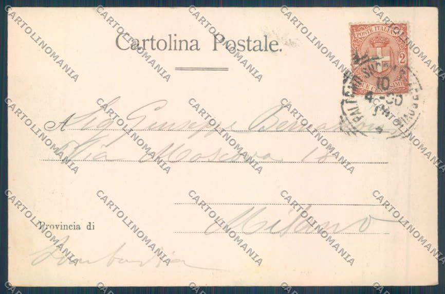 Palermo Città Museo Nazionale cartolina ZT7609 – retro